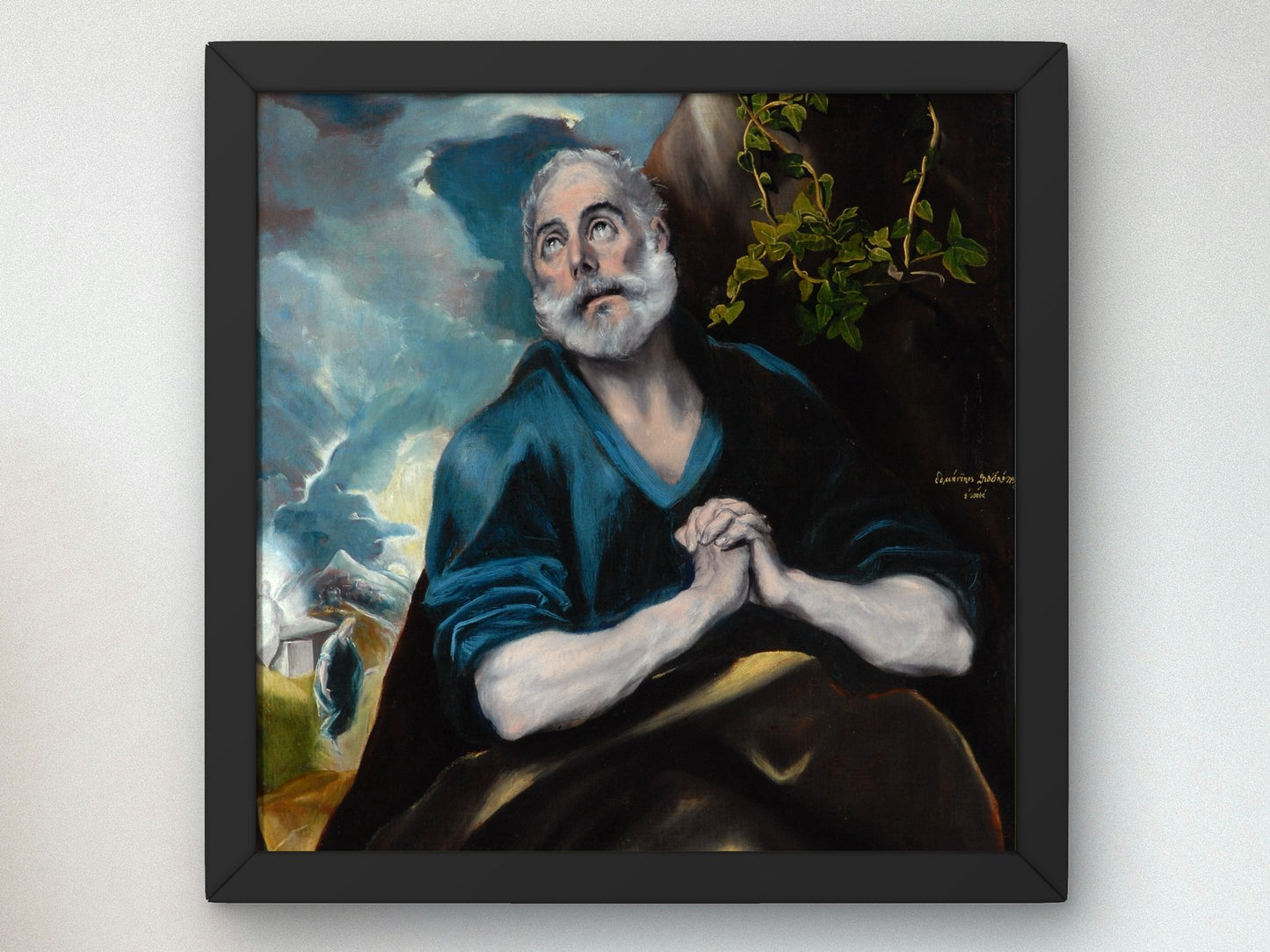 The Tears of Saint Peter by El Greco 1580, Wall Art Print, Fine Art Reproduction, Museum Quality Decor, Poster