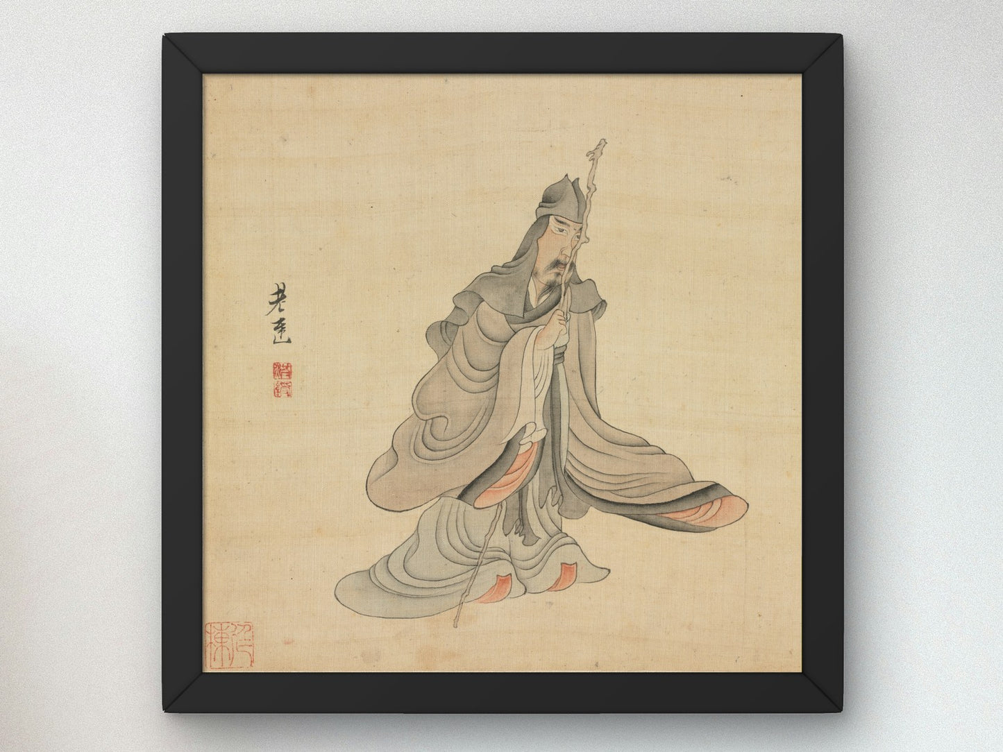 Portrait of Tao Yuanming by Chen Hongshou 1598, Wall Art Print, Fine Art Reproduction, Museum Quality Decor, Poster