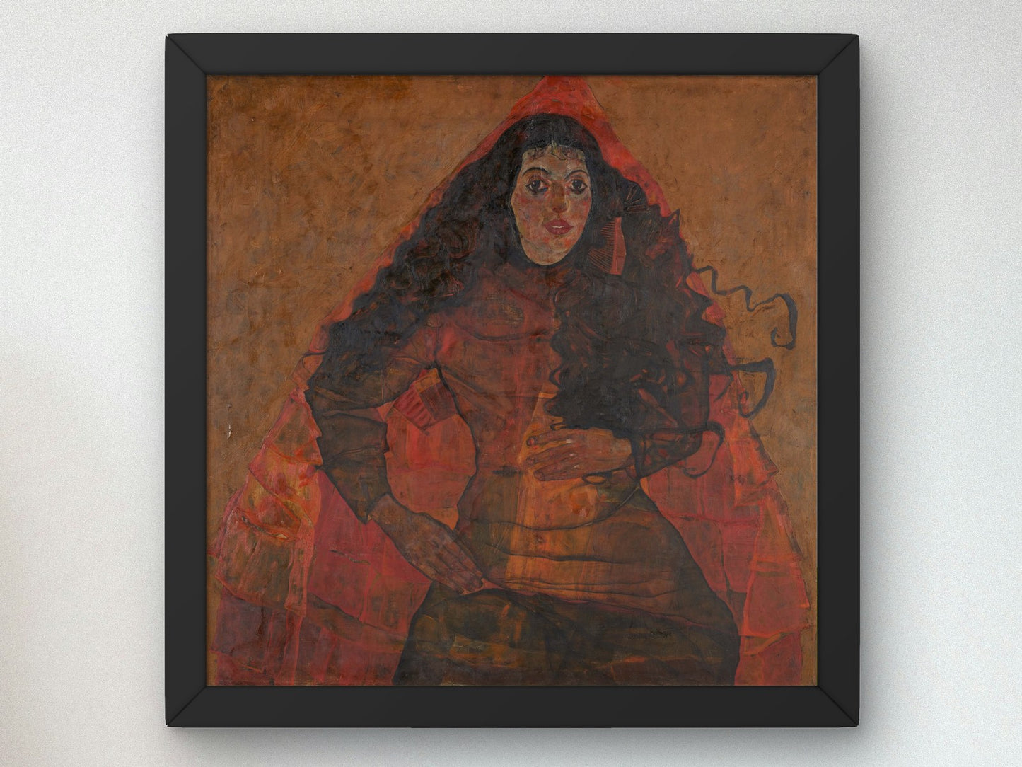Trude Engel by Egon Schiele 1913, Wall Art Print, Fine Art Reproduction, Museum Quality Decor, Poster