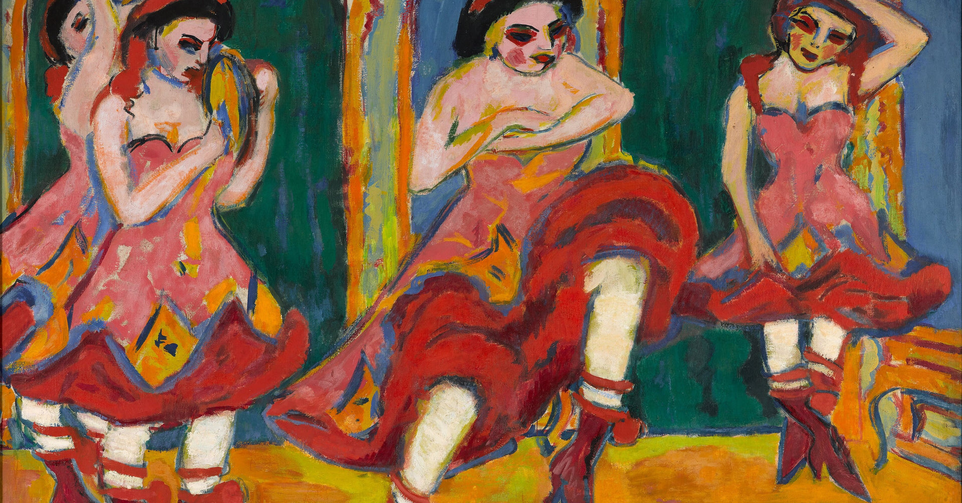 Czardas Dancers by Ernst Ludwig Kirchner, fine art print