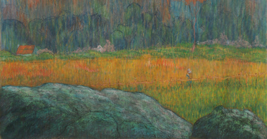 Landscape with Figure and Houses by Claude Emile Schuffenecker, fine art print