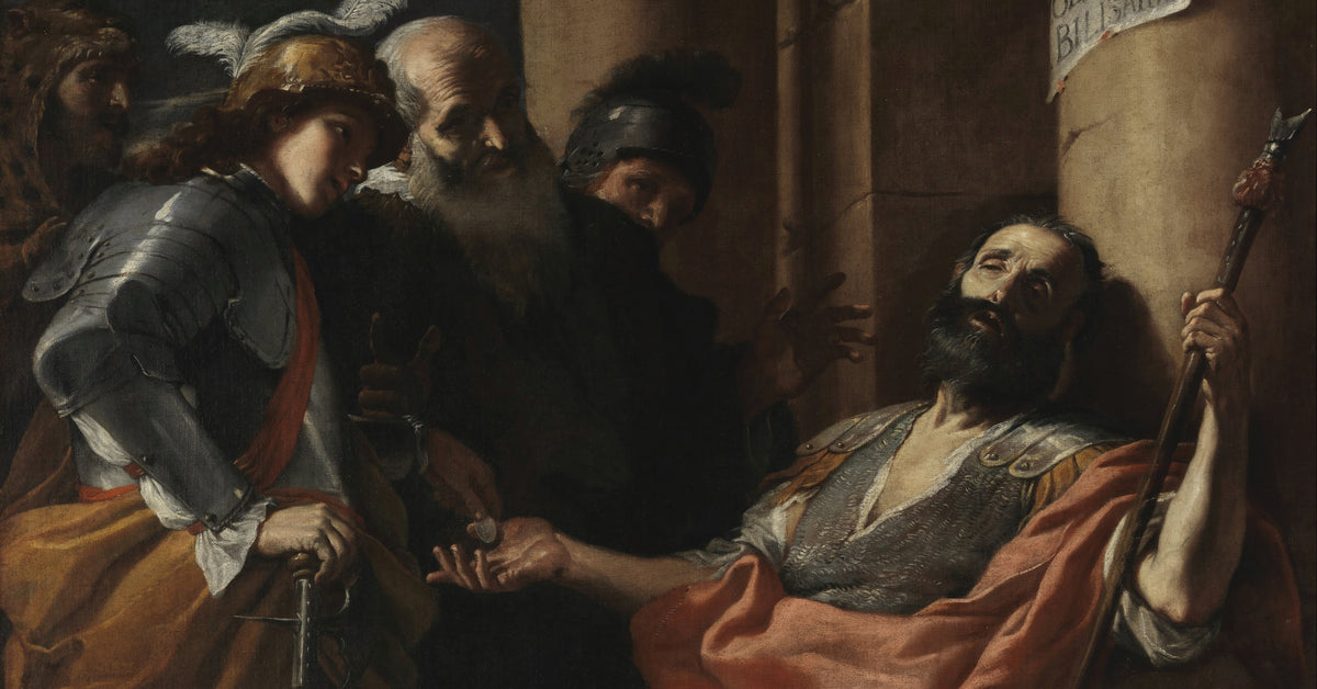 Belisarius Receiving Alms by Mattia Preti, fine art print