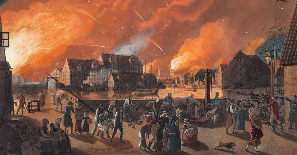 Copenhagen, the Night between 4 and 5 September Seen from Christianshavn by Christoffer Wilhelm Eckersberg, fine art print