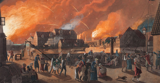 Copenhagen, the Night between 4 and 5 September Seen from Christianshavn by Christoffer Wilhelm Eckersberg, fine art print