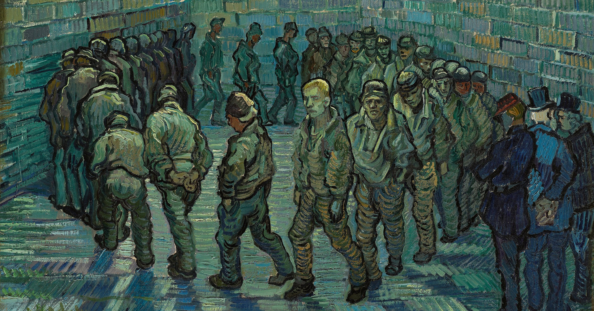 The Prison Courtyard by Vincent van Gogh, fine art print