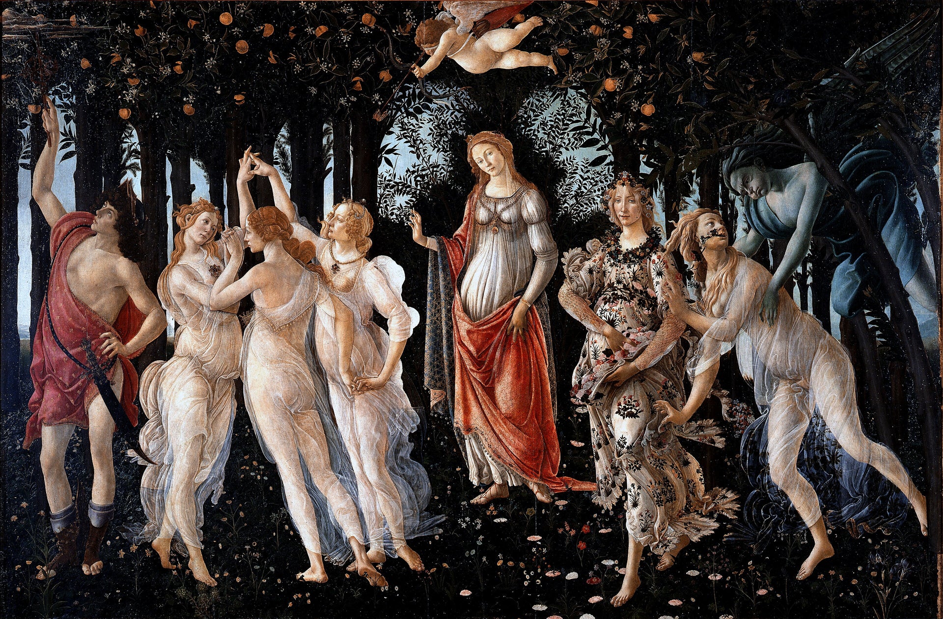 Primavera by Sandro Botticelli, fine art print