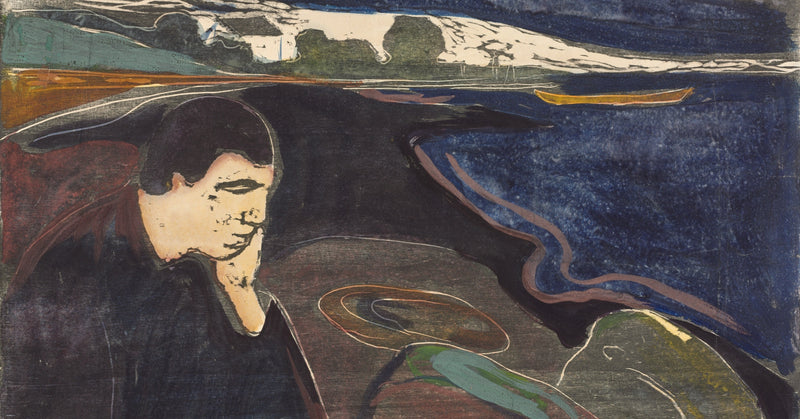 Munch's Melancholy Shows His Friend Jappe Nilssen Heartbroken Over a Married Woman, and Her Husband Praised the Painting in Print