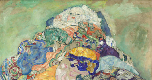 Baby Cradle by Gustav Klimt, fine art print
