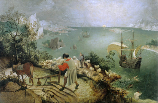 Landscape with the Fall of Icarus by Pieter Bruegel, fine art print