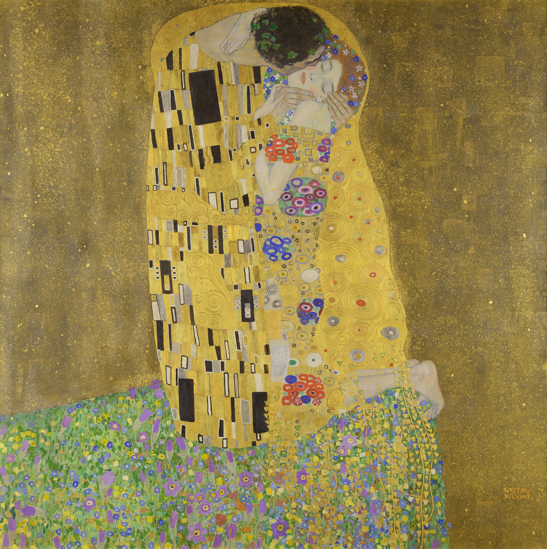 The Kiss by Gustav Klimt, fine art print