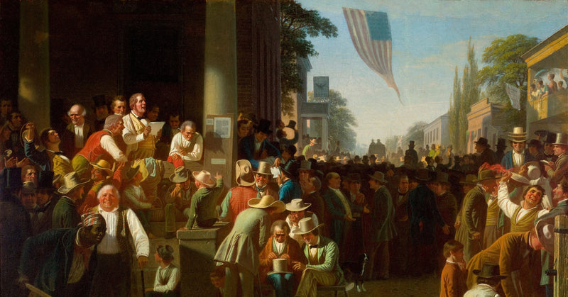 Bingham Painted a Crowd Awaiting Election Results After a Contested Count Stripped Him of His Own Seat in the Missouri Legislature
