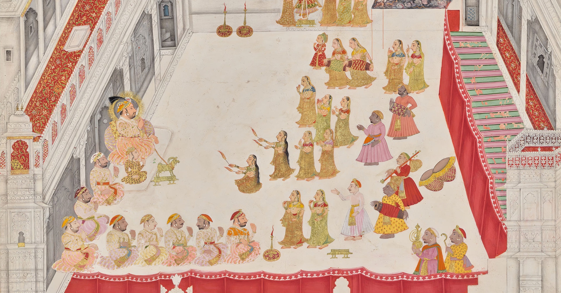 Maharana Jagat Singh Attending the Raslila by Jai Ram, fine art print