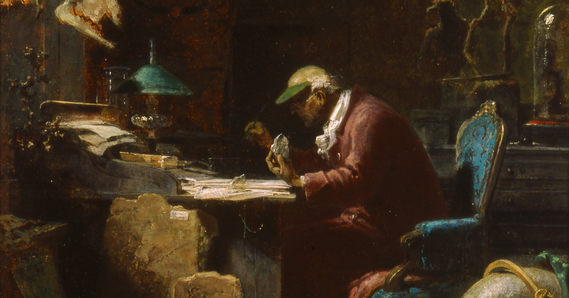 Scholar of Natural Sciences by Carl Spitzweg, fine art print
