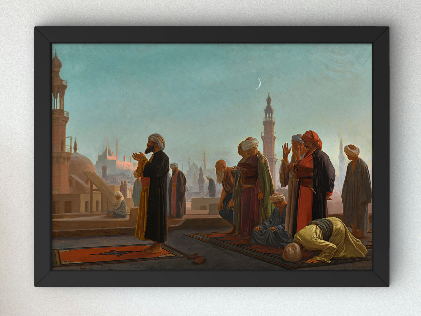 Evening Prayer Cairo by Jean Léon Gérôme 1865, Wall Art Print, Fine Art Reproduction, Museum Quality Decor, Poster