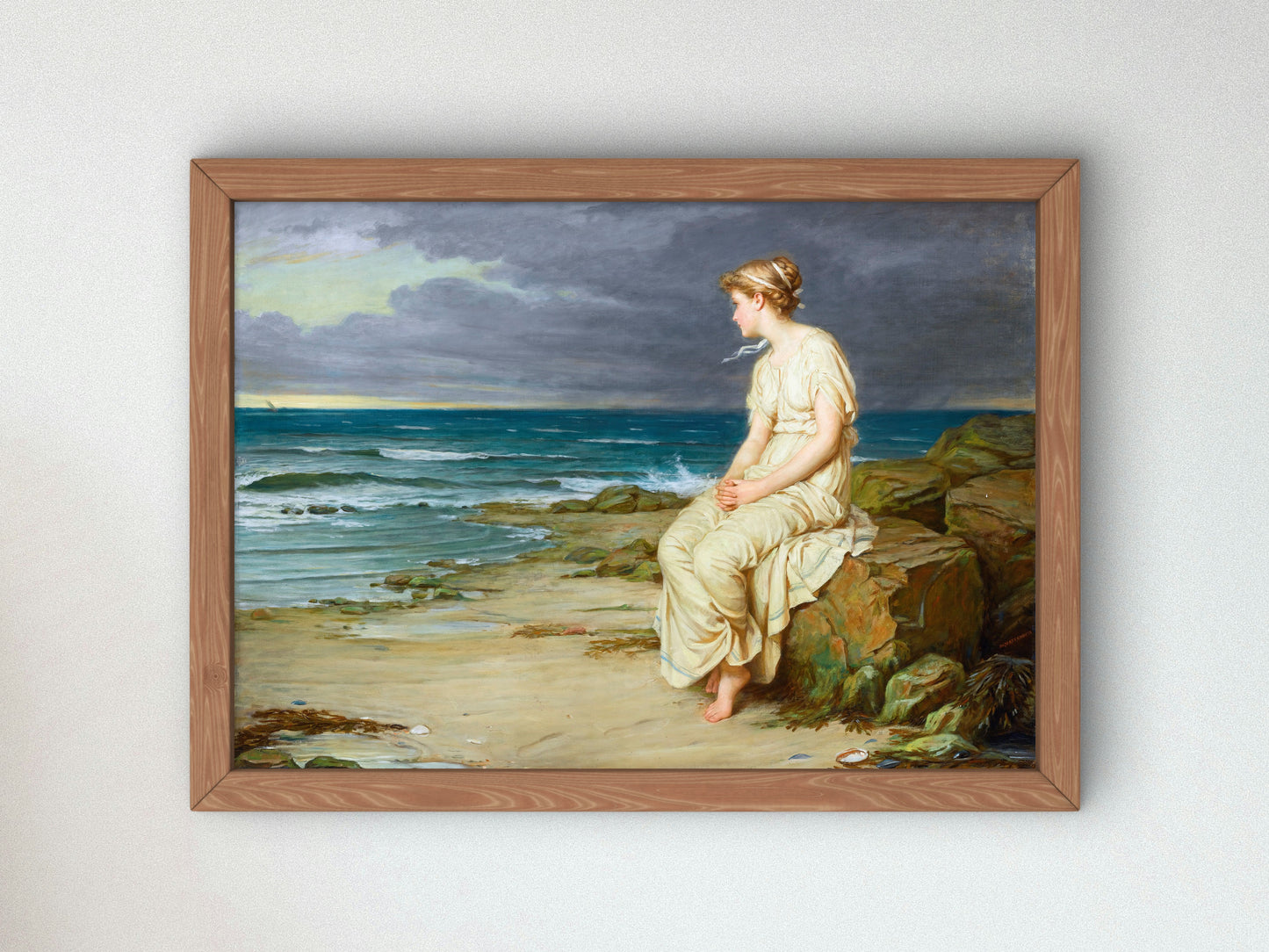 Miranda by John William Waterhouse 1901, Wall Art Print, Fine Art Reproduction, Museum Quality Decor, Poster