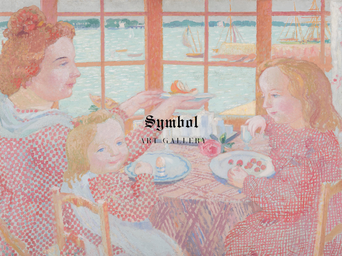Breakfast by Maurice Denis 1901, Wall Art Print, Fine Art Reproduction, Museum Quality Decor, Poster