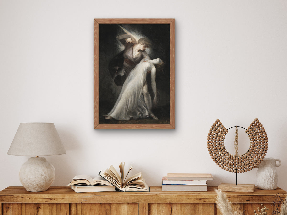 Celadon and Amelia by Henry Fuseli 1801, Wall Art Print, Fine Art Reproduction, Museum Quality Decor, Poster