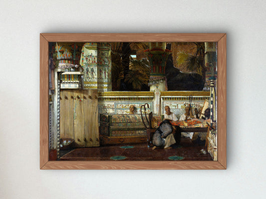 The Egyptian Widow by Lawrence Alma Tadema 1872, Wall Art Print, Fine Art Reproduction, Museum Quality Decor, Poster