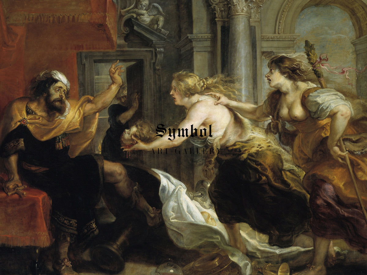 Tereus Confronted with the Head of His Son Itylus by Peter Paul Rubens 1636, Wall Art Print, Fine Art Reproduction, Museum Quality Decor
