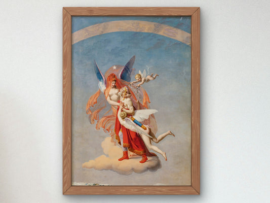 Winter by Jean Baptiste Debret 1804, Wall Art Print, Fine Art Reproduction, Museum Quality Decor, Poster