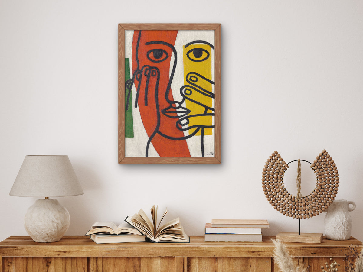 Head of a Woman, Figure II by Fernand Léger 1948, Wall Art Print, Fine Art Reproduction, Museum Quality Decor, Poster