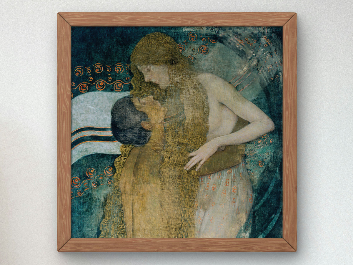 Embrace by Wilhelm List 1905, Wall Art Print, Fine Art Reproduction, Museum Quality Decor, Poster