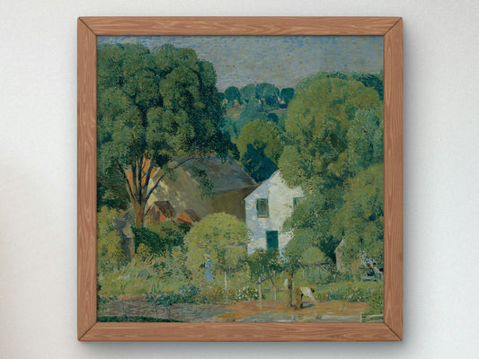 Day in June by Daniel Garber 1937, Wall Art Print, Fine Art Reproduction, Museum Quality Decor, Poster