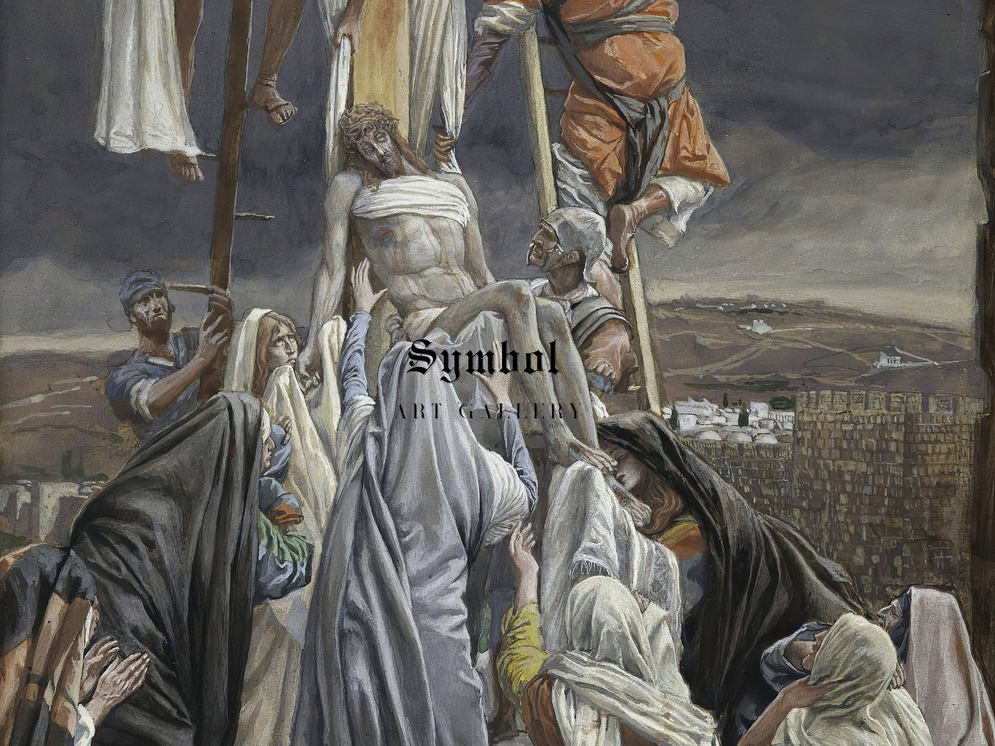 The Descent from the Cross by James Tissot 1886, Wall Art Print, Fine Art Reproduction, Museum Quality Decor, Poster