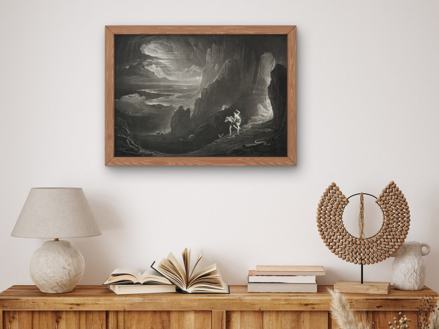 Adam and Eve Driven Out of Paradise by John Martin 1824, Wall Art Print, Fine Art Reproduction, Museum Quality Decor, Poster