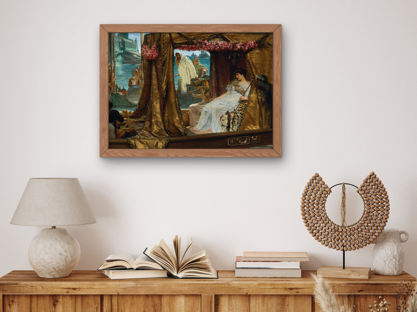 The Meeting of Antony and Cleopatra by Lawrence Alma Tadema 1885, Wall Art Print, Fine Art Reproduction, Museum Quality Decor, Poster