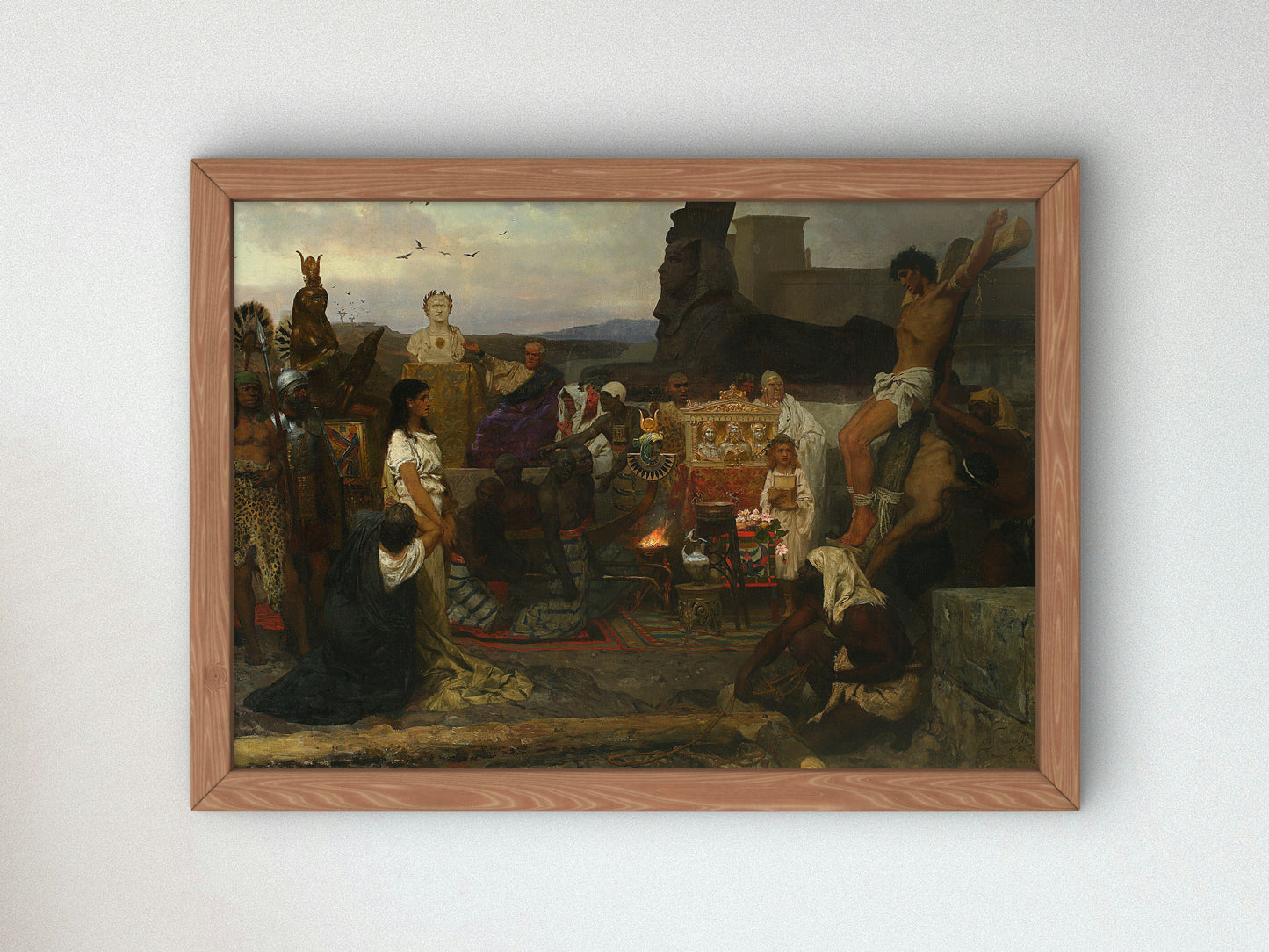 Martyrdom of Early Christians by Henryk Siemiradzki 1885, Wall Art Print, Fine Art Reproduction, Museum Quality Decor, Poster