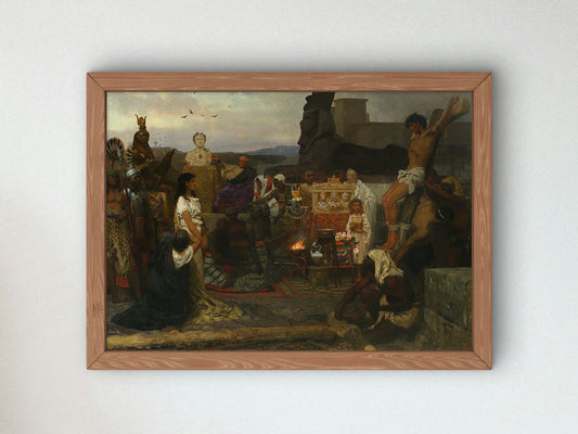 Martyrdom of Early Christians by Henryk Siemiradzki 1885, Wall Art Print, Fine Art Reproduction, Museum Quality Decor, Poster