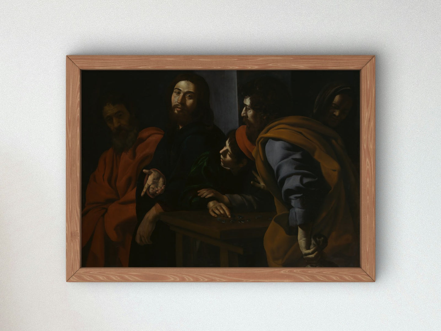 The Calling of Saint Matthew by Giovanni Battista Caracciolo 1625, Wall Art Print, Fine Art Reproduction, Museum Quality Decor, Poster