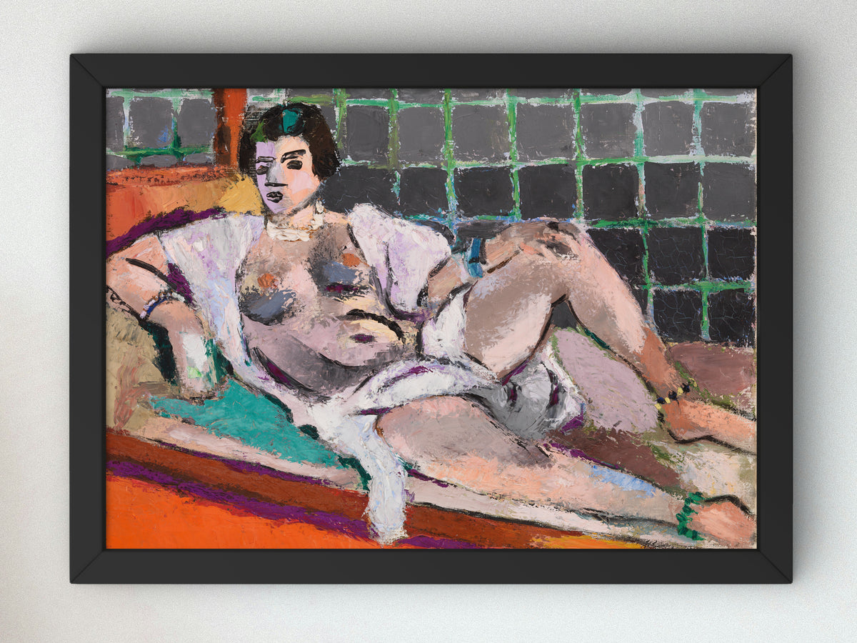 Reclining Odalisque by Henri Matisse 1928, Wall Art Print, Fine Art Reproduction, Museum Quality Decor, Poster