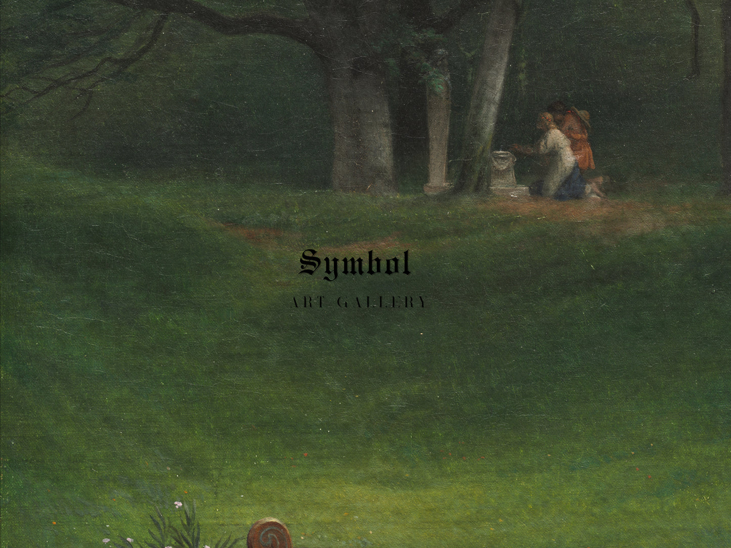 Offering to the God Pan by Paul Delaroche 1855, Wall Art Print, Fine Art Reproduction, Museum Quality Decor, Poster
