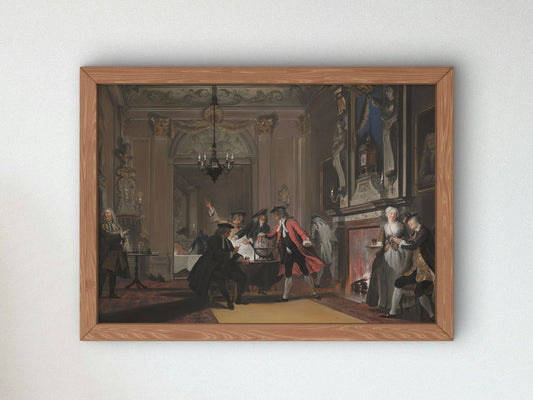 Loquebantur Omnes by Cornelis Troost 1740, Wall Art Print, Fine Art Reproduction, Museum Quality Decor, Poster