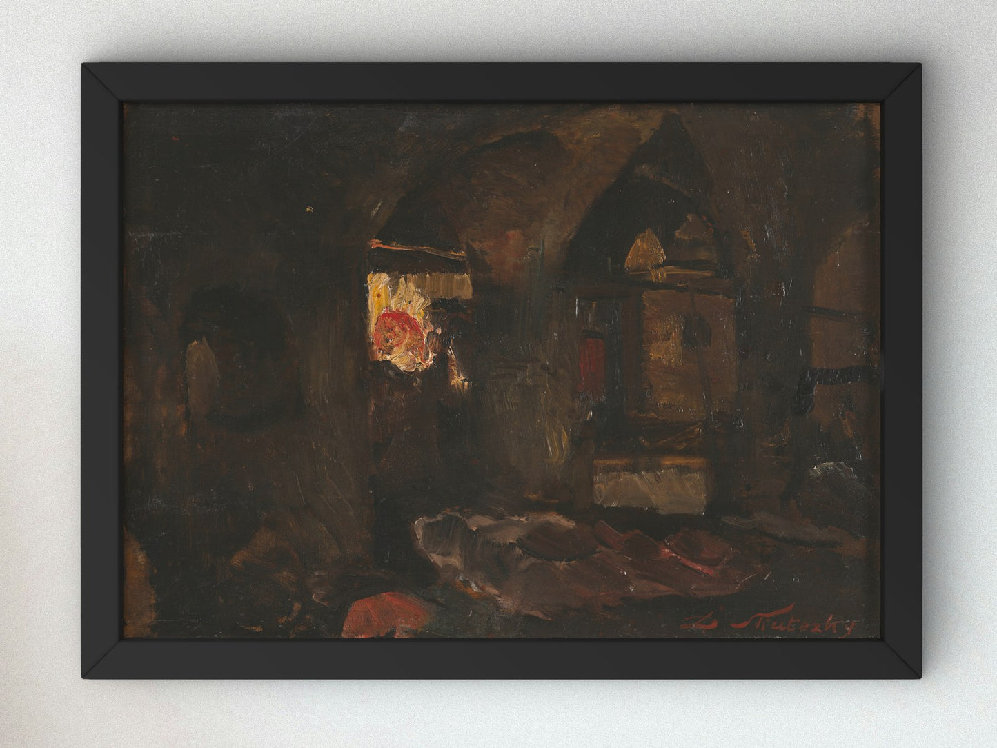 Sketch from the Copper Mill by Dominik Skutecký 1915, Wall Art Print, Fine Art Reproduction, Museum Quality Decor, Poster