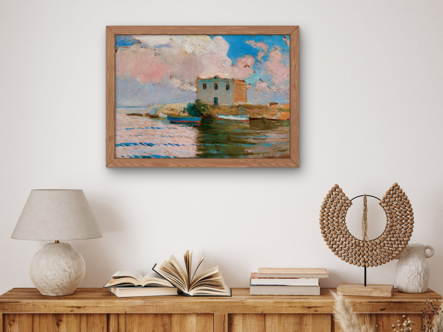 Taormina Clouds by Feliks Michał Wygrzywalski, Wall Art Print, Fine Art Reproduction, Museum Quality Decor, Poster