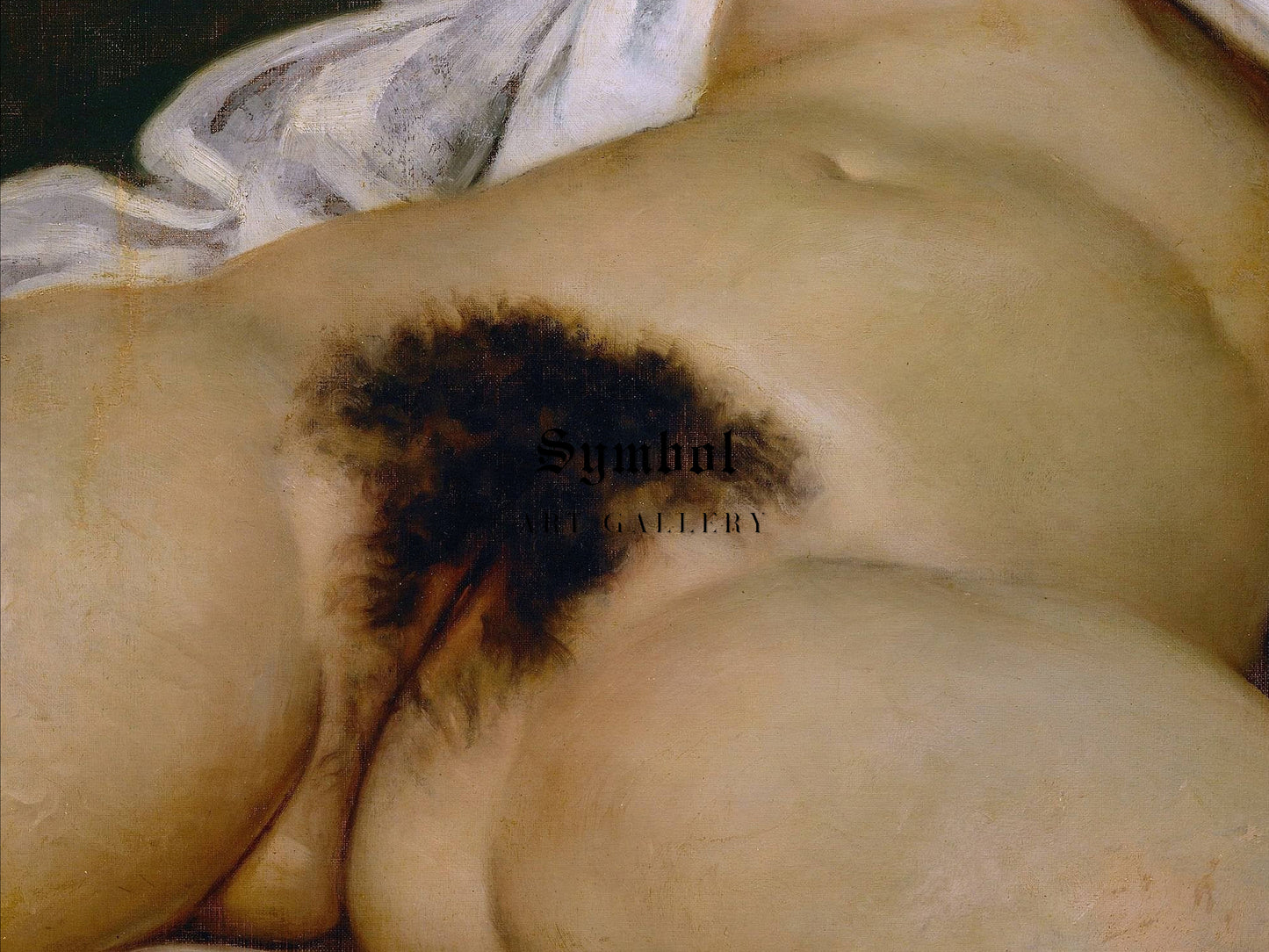 Origin of the World by Gustave Courbet 1866, Wall Art Print, Fine Art Reproduction, Museum Quality Decor, Poster