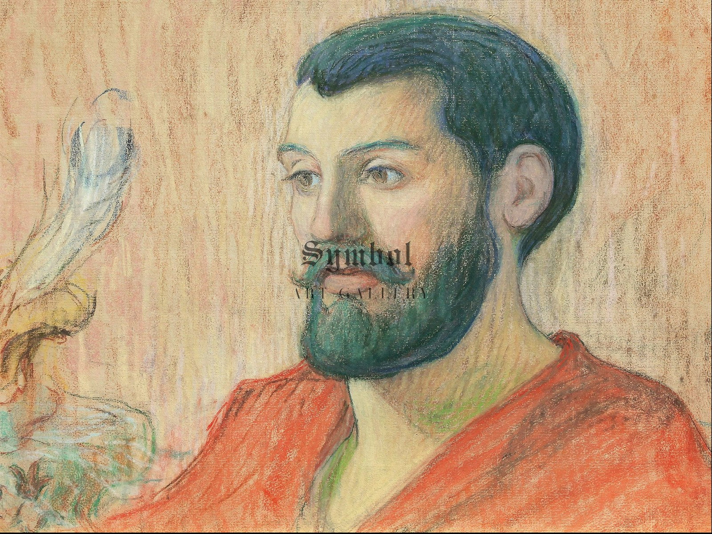 Portrait of Jules Bois by Émile Schuffenecker 1895, Wall Art Print, Fine Art Reproduction, Museum Quality Decor, Poster