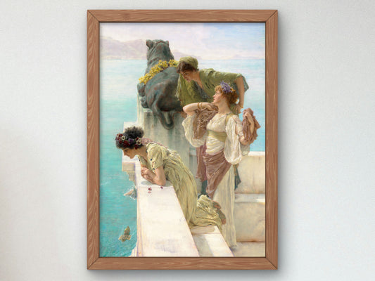 A Coign of Vantage by Lawrence Alma Tadema 1895, Wall Art Print, Fine Art Reproduction, Museum Quality Decor, Poster