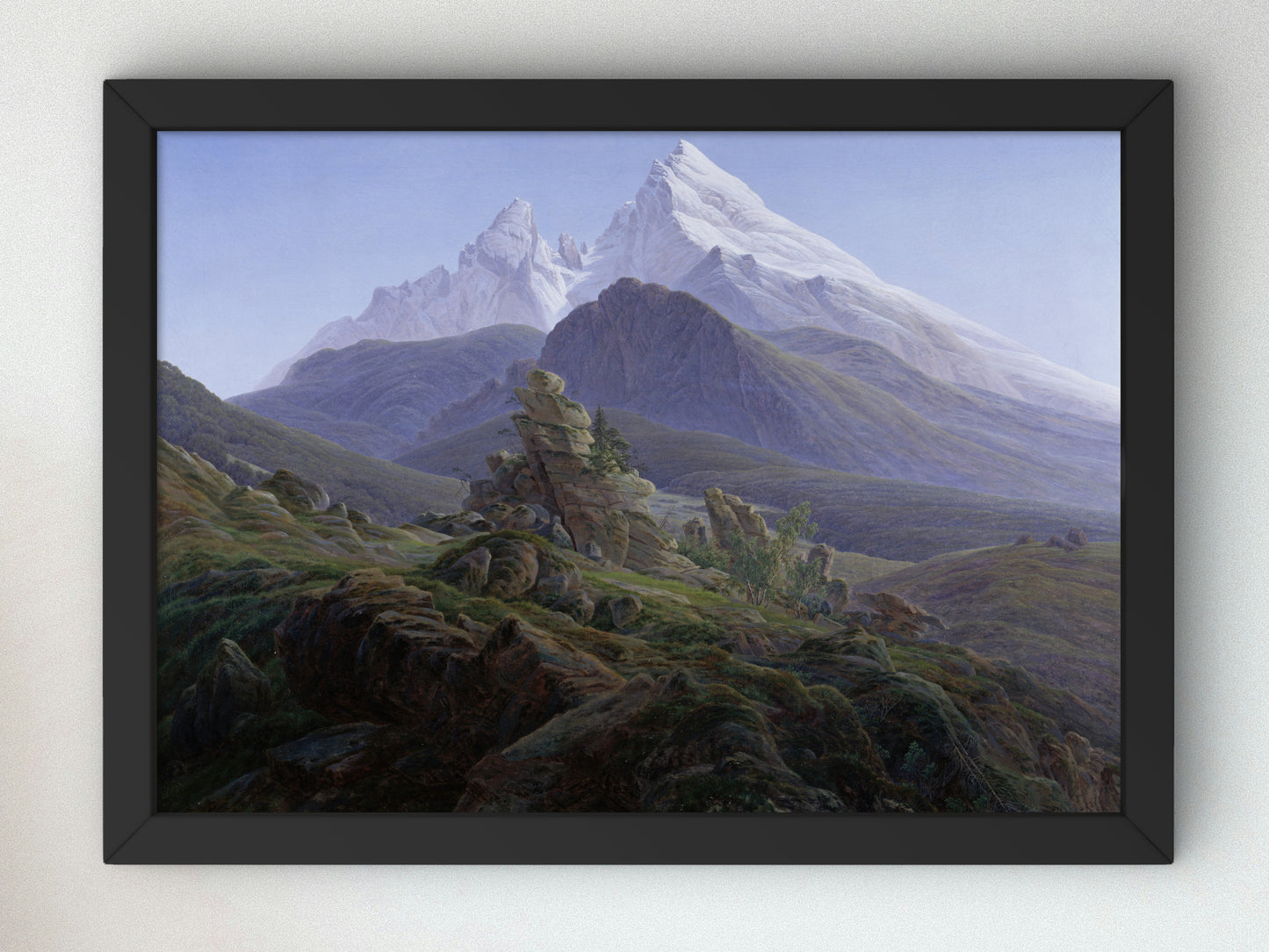 The Watzmann by Caspar David Friedrich 1824, Wall Art Print, Fine Art Reproduction, Museum Quality Decor, Poster