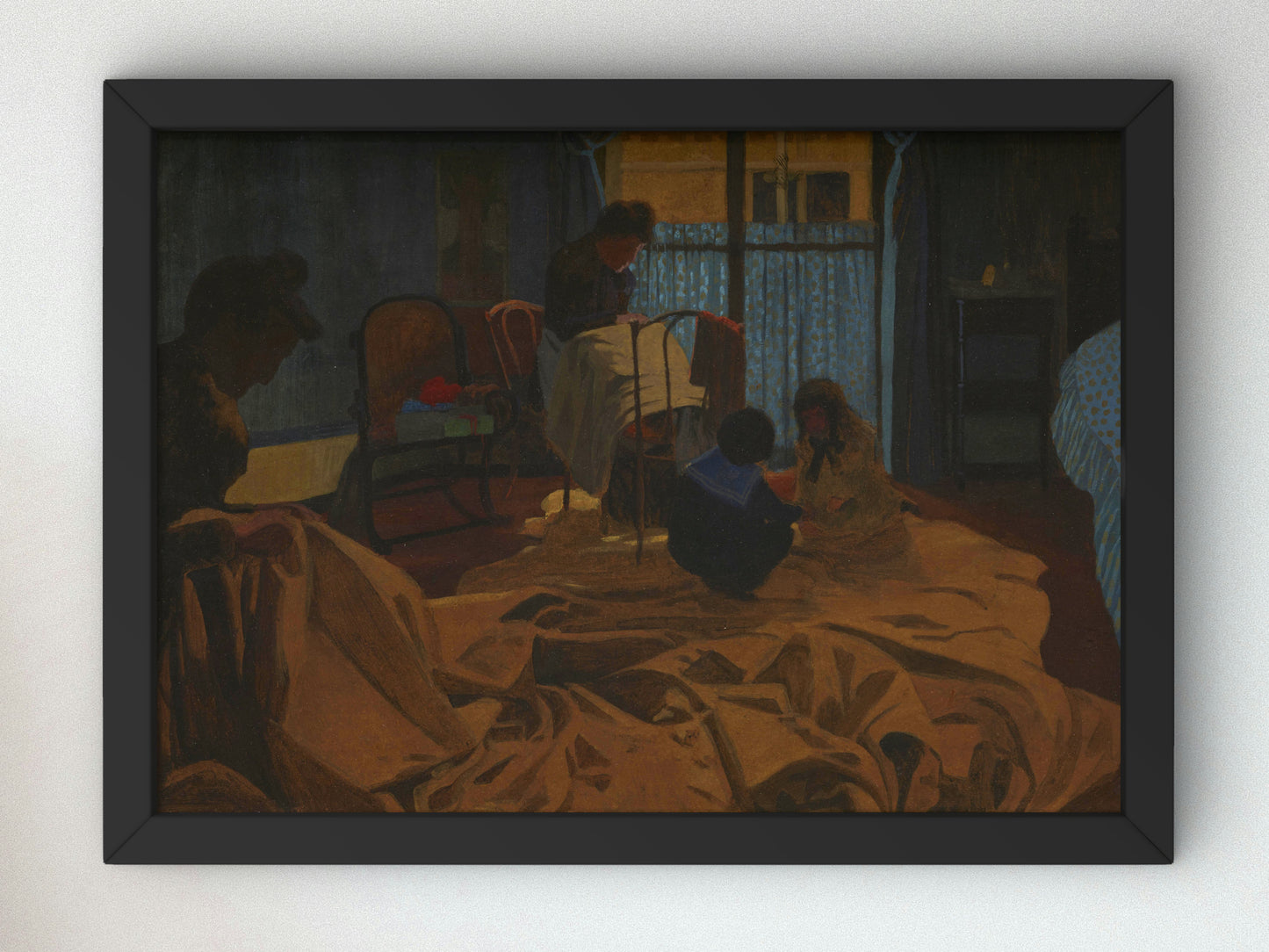 The Laundress, Blue Room by Félix Vallotton 1900, Wall Art Print, Fine Art Reproduction, Museum Quality Decor, Poster