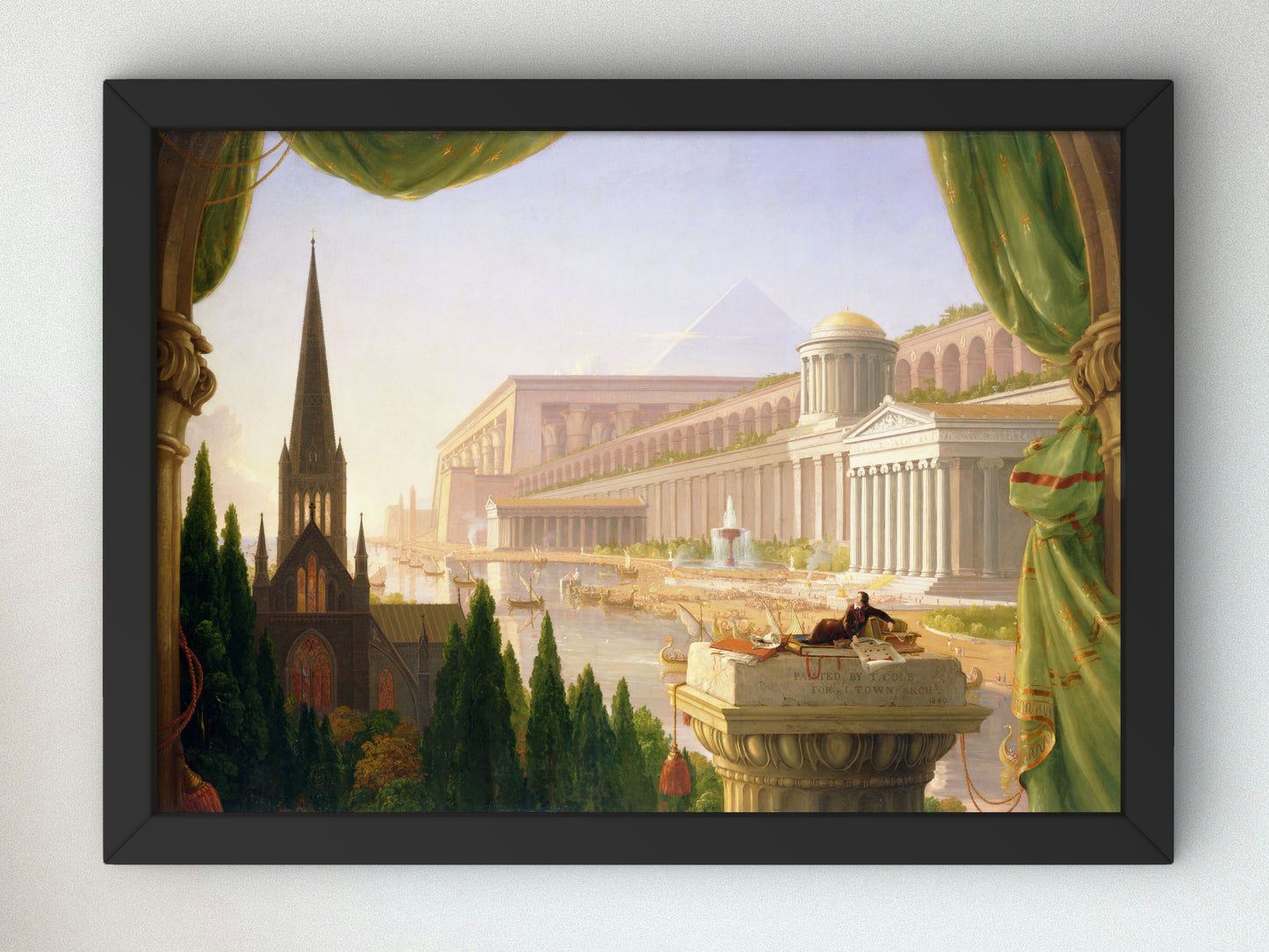 Architect's Dream by Thomas Cole 1840, Wall Art Print, Fine Art Reproduction, Museum Quality Decor, Poster