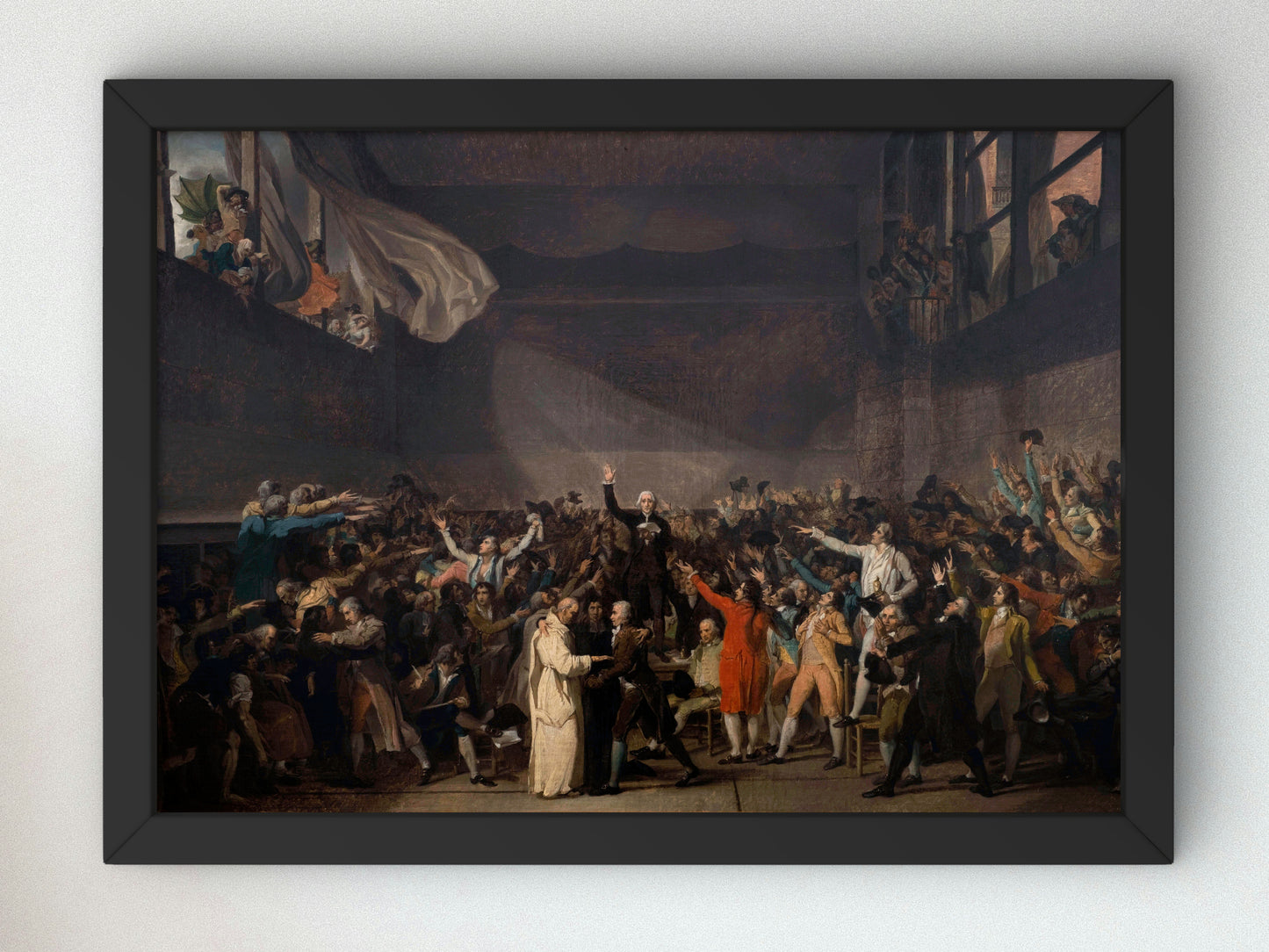 Le Serment du Jeu de Paume by Jacques Louis David 1791, Wall Art Print, Fine Art Reproduction, Museum Quality Decor, Poster