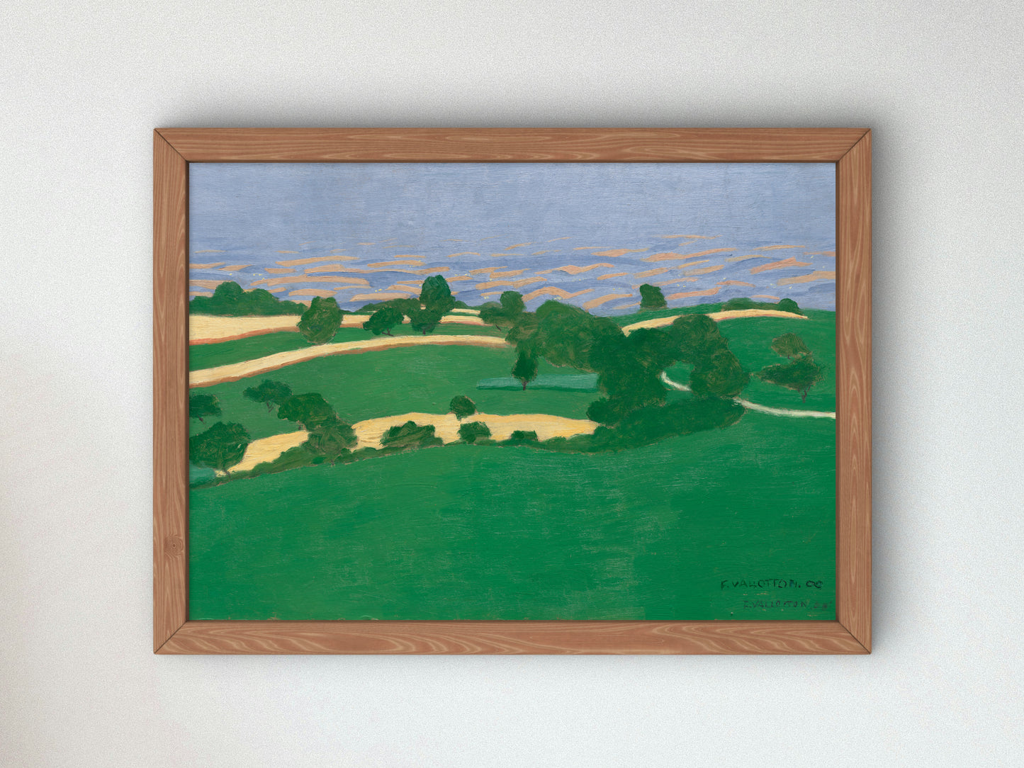 Corn Fields by Félix Vallotton 1900, Wall Art Print, Fine Art Reproduction, Museum Quality Decor, Poster