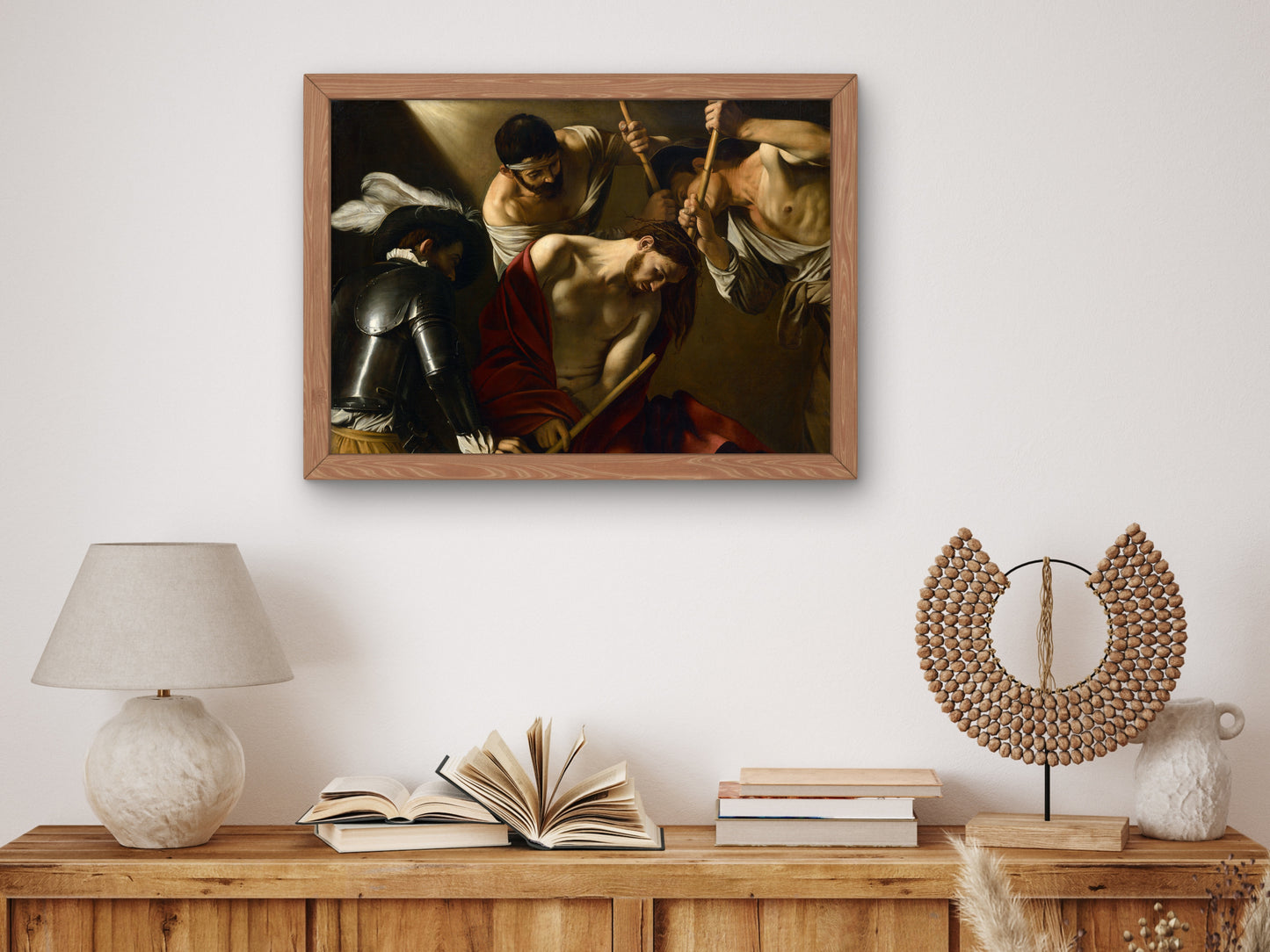 The Crowning with Thorns by Caravaggio 1602, Wall Art Print, Fine Art Reproduction, Museum Quality Decor, Poster