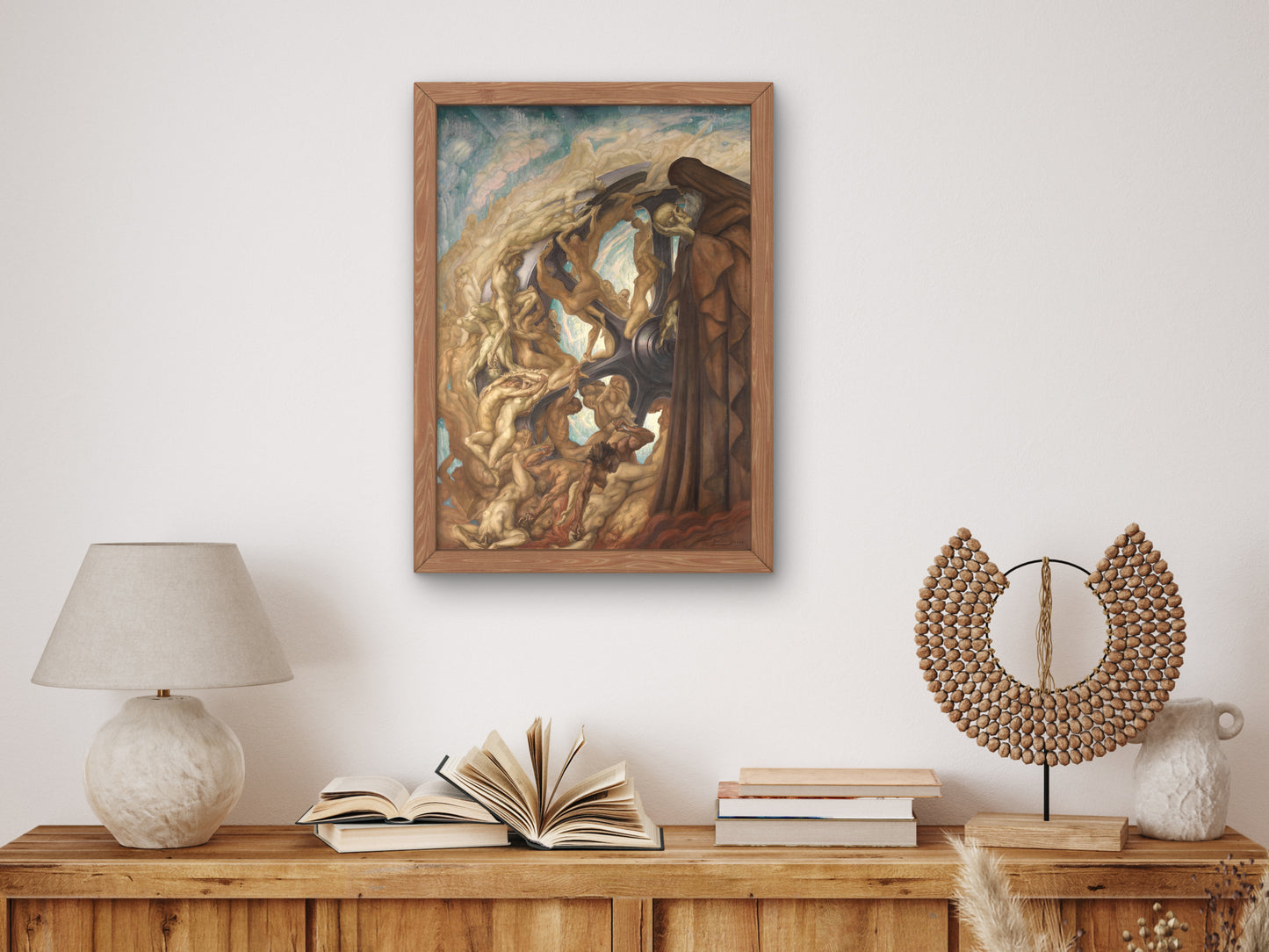 La roue du monde by Jean Delville 1940, Wall Art Print, Fine Art Reproduction, Museum Quality Decor, Poster