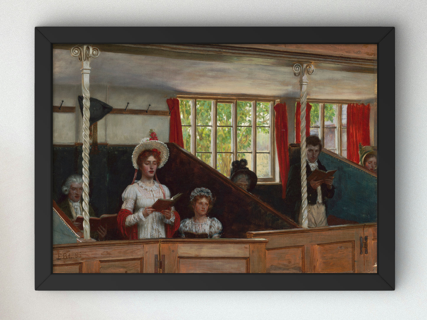 Devotion by Edmund Blair Leighton 1895, Wall Art Print, Fine Art Reproduction, Museum Quality Decor, Poster