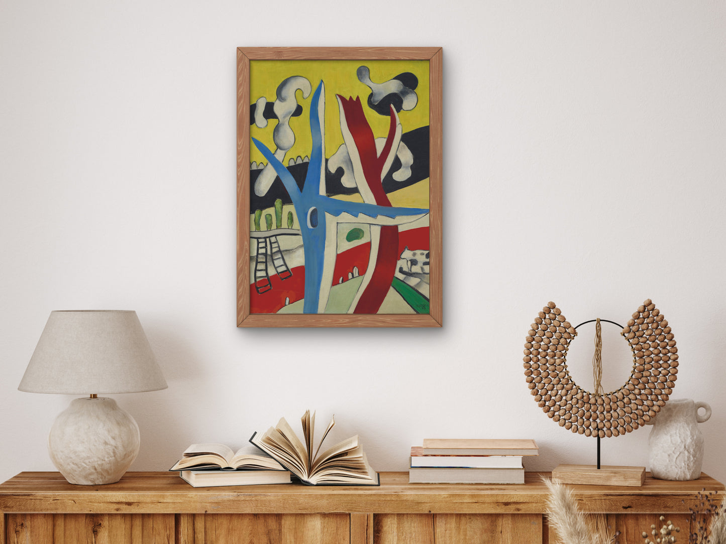 Animated Landscape by Fernand Léger 1937, Wall Art Print, Fine Art Reproduction, Museum Quality Decor, Poster